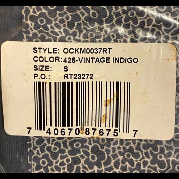 PENGUIN - Floral Pocket Tee in Vintage Indigo - Crewneck Pocket Tee - Picture 6 of 9